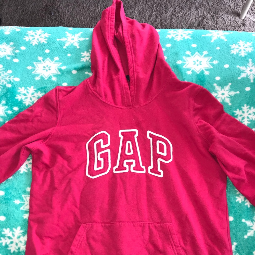 hot pink gap hoodie